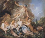 Francois Boucher Mercury confiding Bacchus to the Nymphs painting